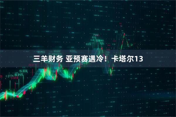 三羊财务 亚预赛遇冷！卡塔尔13