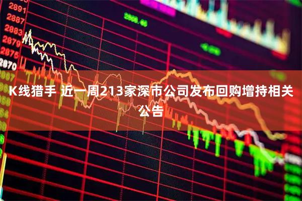 K线猎手 近一周213家深市公司发布回购增持相关公告