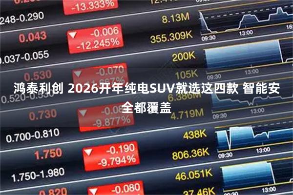 鸿泰利创 2026开年纯电SUV就选这四款 智能安全都覆盖